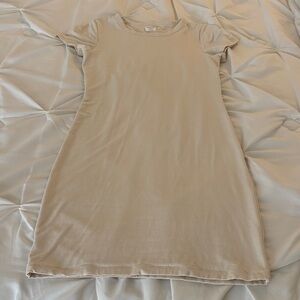 Aritzia Wilfred Free Soft Cream Dress